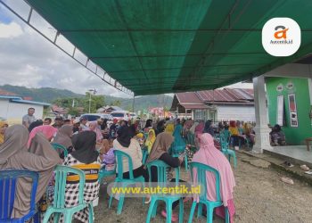 Kampanye tatap muka terbatas calon Anggota DPD RI, Syarif Mbuinga di Kabupaten Gorontalo Utara, Sabtu (20/1/2024).