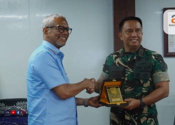 Kunjungan Pangdam XIII/Merdeka, Mayjen TNI Legowo W.R. Jatmiko  di Pani Gold Project, Rabu (7/2/2024).