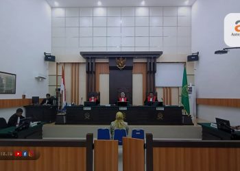 Sidang perkara pemilu di Pengadilan Negeri Tilamuta, Senin (11/2/2024).