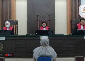 Sidang perkara Pidana pemilu Caleg Provinsi Gorontalo, Sri Masri Sumuri, di Pengadilan Negeri Tilamuta, Jumat (16/2/2024).