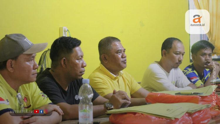 Konferensi pers DPD II Golkar Pohuwato, Sabtu (17/2/2024).