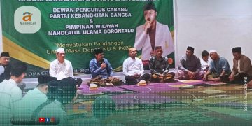 Kajian Ramadhan dan buka bersama PWNU Gorontalo bersama DPC PKB Pohuwato, Kamis (4/4/2024).