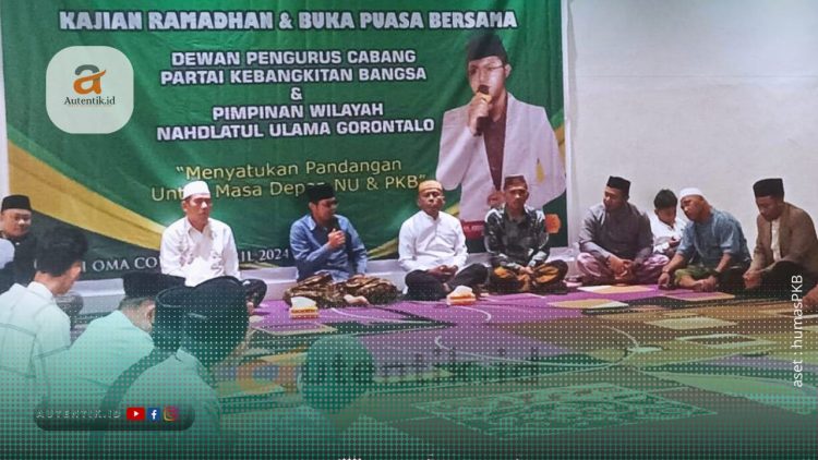 Kajian Ramadhan dan buka bersama PWNU Gorontalo bersama DPC PKB Pohuwato, Kamis (4/4/2024).