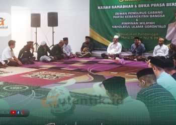 Kajian Ramadhan dirangkaikan buka bersama DPC PKB Pohuwato dan PWNU Provinsi Gorontalo, Kamis (4/4/2024).