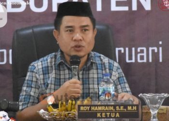 Ketua KPU Kabupaten Gorontalo, Roy Hamrain,