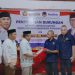 Penyerahan dokumen dukungan NasDem kepada DPC Gerindra Pohuwato, Senin (15/4/2024).