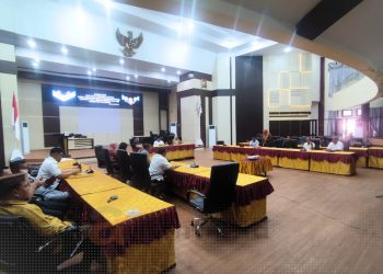Aleg terpilih periode 2024-2029 saat mengikuti sosialisasi oleh Sekretariat DPRD Kabupaten Pohuwato. Senin (13/5/2024)