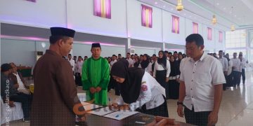 Pelantikan anggota PPS, se-Kabupaten Pohuwato, Ahad (26/5/2024).