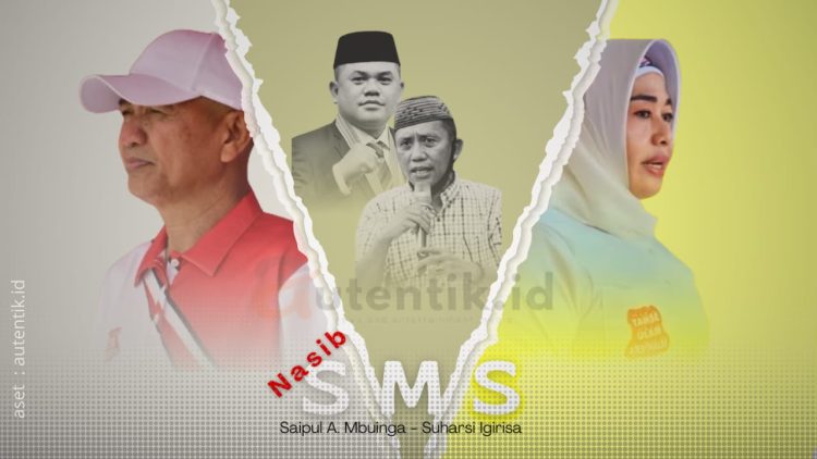 Ilustrasi pasangan SMS dalam bayang-bayang Iwan Adam - Nasir Giasi.