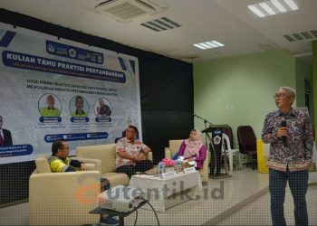 kuliah tamu "Merdeka Belajar" Bersama praktisi pertambangan di Universitas Negeri Gorontalo.