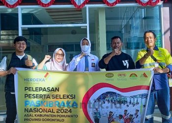 Manajemen PGP saat hadir dalam pelepasan peserta seleksi Paskibraka Nasional 2024, Minggu (9/6/2024).