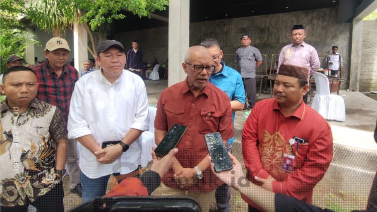 Chief of External Affairs, PT. Merdeka, Boyke Abidin, saat diwawancarai usai RAT KUD Dharma Tani Marisa, Kamis (27/6/2024).