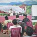 KPU Kabupaten Gorontalo saat mensosialisasikan tahapan Pilkada serentak di Kecamatan Asparaga, Kamis (6/6/2024).