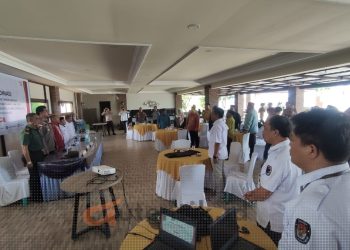 Rapat Koordinasi persiapan pelaksanaan Pilkada 2024 dan PSU Anggota DPRD Provinsi Gorontalo dapil 6, Kamis (27/6/2024).