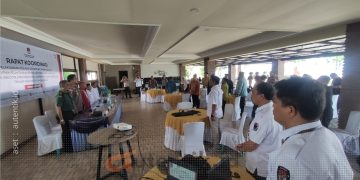 Rapat Koordinasi persiapan pelaksanaan Pilkada 2024 dan PSU Anggota DPRD Provinsi Gorontalo dapil 6, Kamis (27/6/2024).