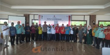 Rakor persiapan Pilkada dan PSU yang dihadiri Camat se-Kabupaten Pohuwato, Kamis (27/6/2024).