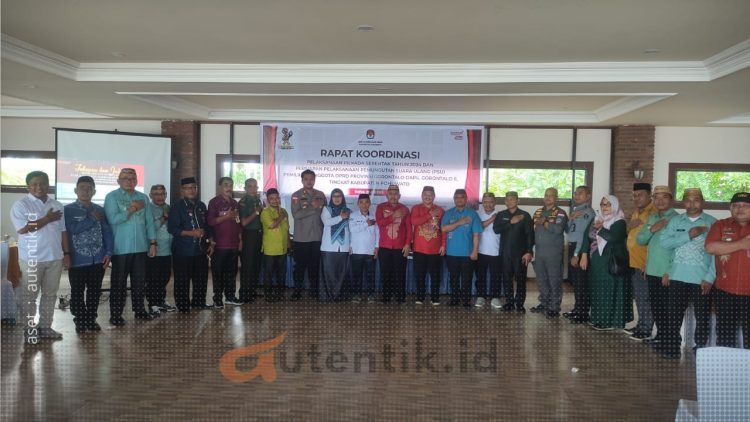 Rakor persiapan Pilkada dan PSU yang dihadiri Camat se-Kabupaten Pohuwato, Kamis (27/6/2024).