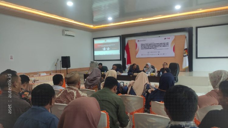 KPU Pohuwato saat menggelar Bimtek pelaksanaan Pemungutan Suara Ulang (PSU), Sabtu (29/6/2024).