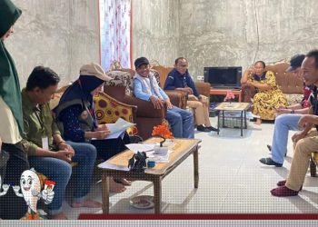 KPU Kabupaten Gorontalo saat melakukan monitoring pelaksanaan Coklit di sejumlah kecamatan, Sabtu (29/6/2024).