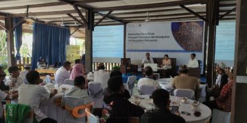 Konsultasi para pihak program pertanian berkelanjutan di B'Maleo Burung Indonesia, Rabu (24/7/2024).