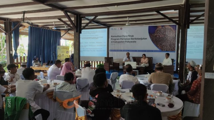 Konsultasi para pihak program pertanian berkelanjutan di B'Maleo Burung Indonesia, Rabu (24/7/2024).