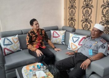 Silaturahmi Pinca BRI Marisa, Fauzan Rahman bersama Kalapas Pohuwato, Irman Jaya.
