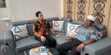 Silaturahmi Pinca BRI Marisa, Fauzan Rahman bersama Kalapas Pohuwato, Irman Jaya.