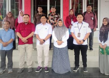 KPU Kabupaten Pohuwato saat mengunjungi lapas kelas IIB Pohuwato, Kamis (4/6/2024).