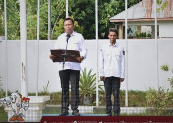 Apel rutin Komisi Pemilihan Umum Kabupaten Gorontalo, Senin (8/7/2024).