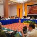 Rakor kesiapan penyusunan daftar pemilih lokasi khusus KPU Provinsi Gorontalo, Senin (8/7/2024).