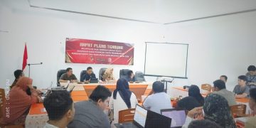 Rapat pleno terbuka KPU Kabupaten Bone Bolango, Jumat (12/7/2024).