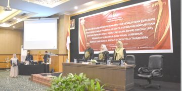 Bersh regulasi penyusunan daftar pemilih KPU Kabupaten Gorontalo, Sabtu (20/7/2024).