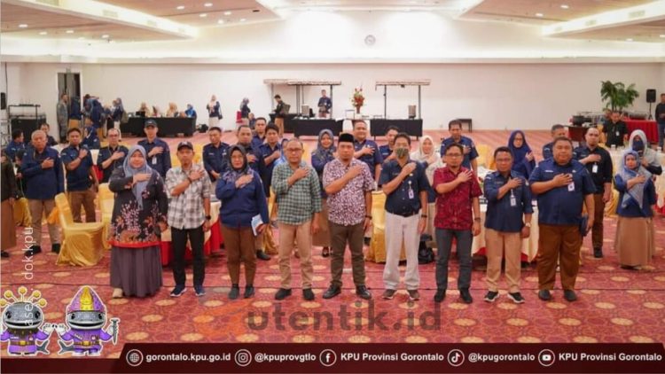 Rakor KPU Provinsi Gorontalo terkait Penyusunan Kebutuhan Logistik Pilkada 2024.