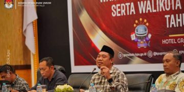 Bimbingan teknis tahapan pencalonan Pemilihan Kepala Daerah 2024 oleh KPU Provinsi Gorontalo.