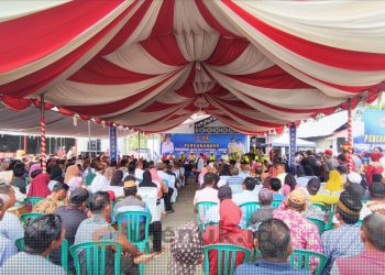 Pencanangan preservasi ruas jalan Duhiadaa - Imbodu, Selasa (13/8/2024).