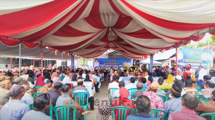 Pencanangan preservasi ruas jalan Duhiadaa - Imbodu, Selasa (13/8/2024).