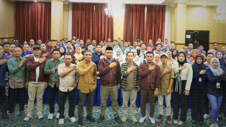 Raker pengelolaan media sosial KPU Provinsi Gorontalo bersama PPK se-Gorontalo.