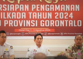 Raker persiapan pengamanan Pilkada 2024, KPU Provinsi Gorontalo.
