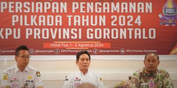 Raker persiapan pengamanan Pilkada 2024, KPU Provinsi Gorontalo.