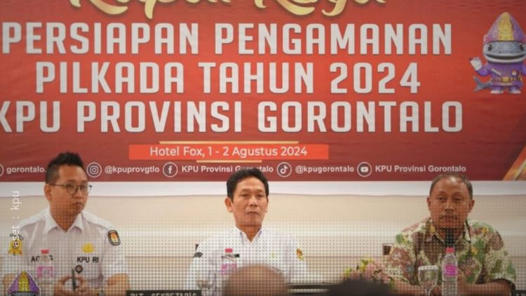 Raker persiapan pengamanan Pilkada 2024, KPU Provinsi Gorontalo.