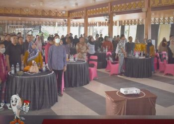 Rakor sinkronisasi dan persiapan penetapan Daftar Pemilih Sementara (DPS) KPU Kabupaten Gorontalo.