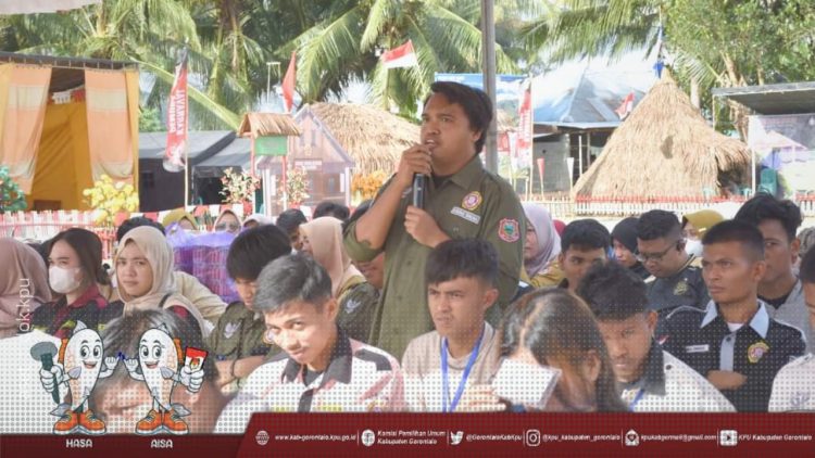 Antusiasme anak muda di Kabupaten Gorontalo saat mengikuti sosialisasi dan pendidikan pemilih untuk Pilkada 2024.