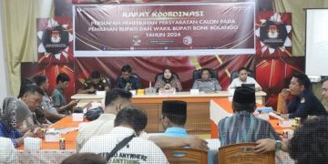Rapat Koordinasi KPU Kabupaten Bone Bolango.