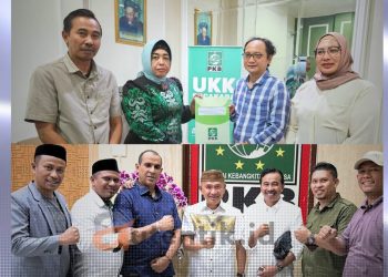 Dua Bakal Cakada Pohuwato saat mengikuti UKK DPP PKB.