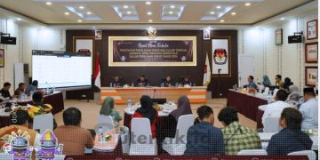 Rapat Pleno KPU Provinsi Gorontalo, Jumat (16/8/2024).