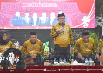 Pendaftaran Bakal Calon Bupati dan Wakil Bupati Kabupaten Gorontalo, Rabu (28/8/2024).