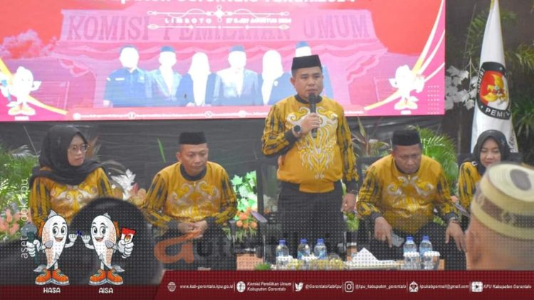 Pendaftaran Bakal Calon Bupati dan Wakil Bupati Kabupaten Gorontalo, Rabu (28/8/2024).