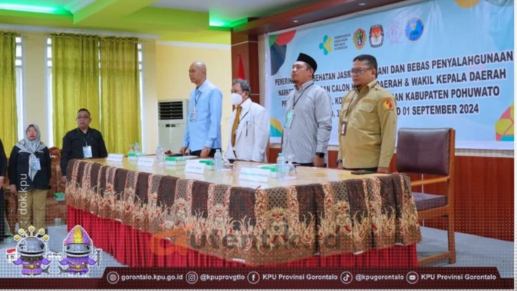 Rikes Bapaslon Gubernur dan Wakil Gubernur Gorontalo, Jumat (30/8/2024).