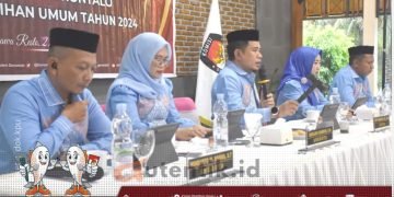 Rapat pleno terbuka penetapan perolehan kursi dan calon terpilih anggota DPRD Kabupaten Gorontalo, Rabu (21/8/2024).