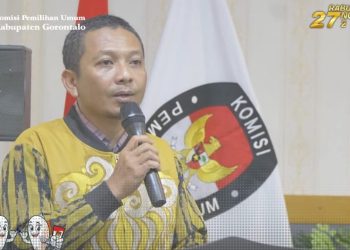 Komisioner KPU Kabupaten Gorontalo, Windarto A. Bahua.